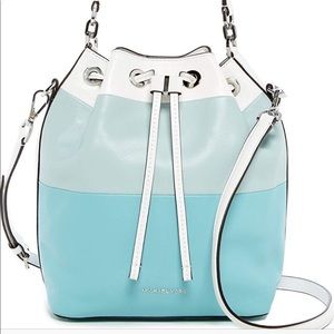 Michael Kors Dottie Blue Bucket Bag